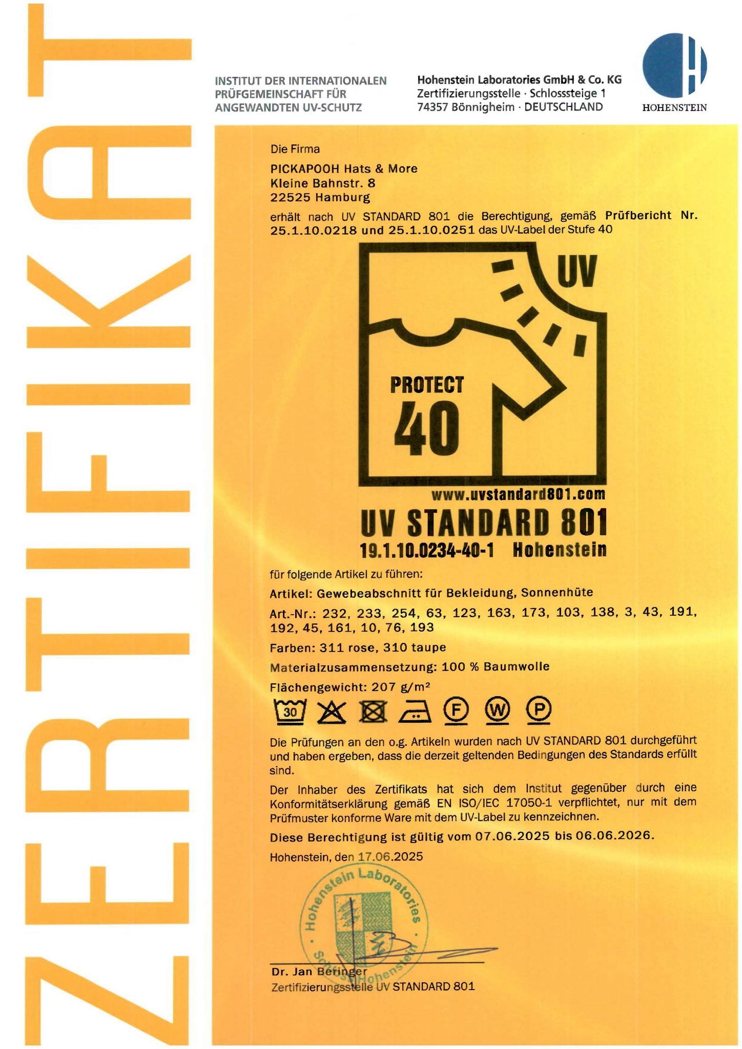 Zertifikat 1